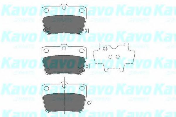 Тормозные колодки KAVO PARTS KBP-9068