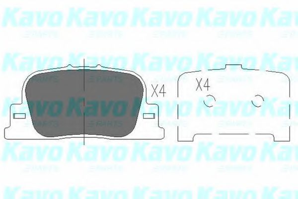 Тормозные колодки KAVO PARTS KBP-9069