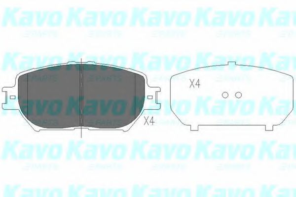 Тормозные колодки KAVO PARTS KBP-9070