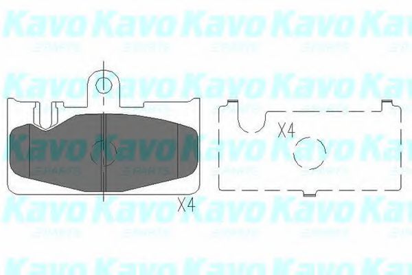 Тормозные колодки KAVO PARTS KBP-9073