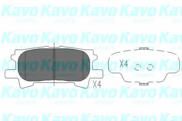 Тормозные колодки KAVO PARTS KBP-9078