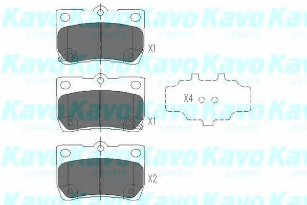 Тормозные колодки KAVO PARTS KBP-9083
