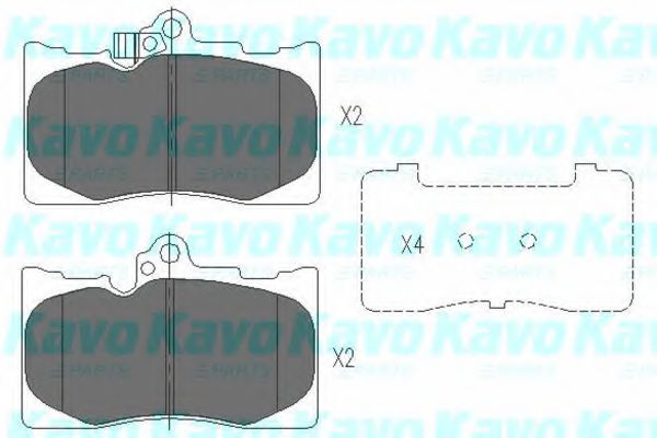 Тормозные колодки KAVO PARTS KBP-9085