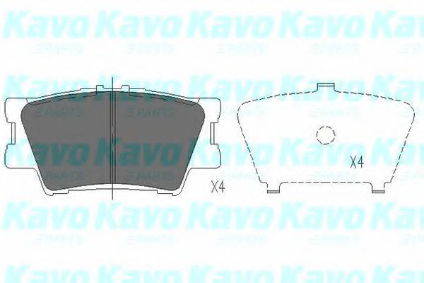Тормозные колодки KAVO PARTS KBP-9086