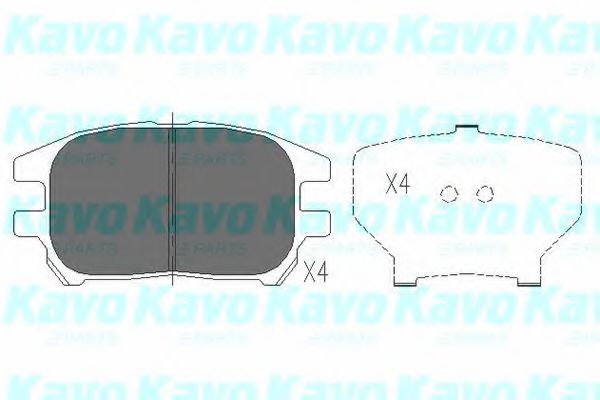 Тормозные колодки KAVO PARTS KBP-9092