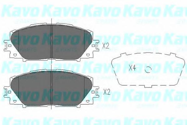 Тормозные колодки KAVO PARTS KBP-9097