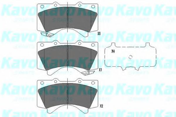 Тормозные колодки KAVO PARTS KBP-9098