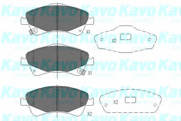 Тормозные колодки KAVO PARTS KBP-9103