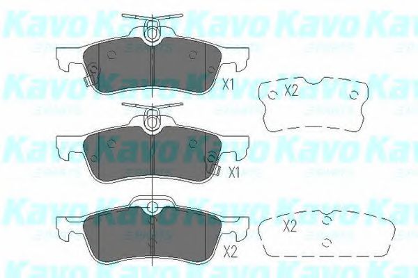 Тормозные колодки KAVO PARTS KBP-9106