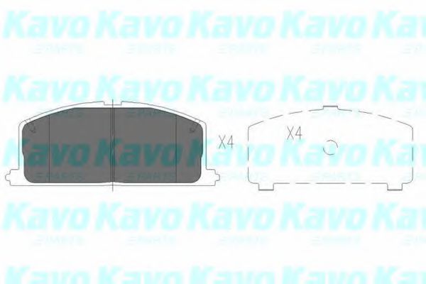 Тормозные колодки KAVO PARTS KBP-9109