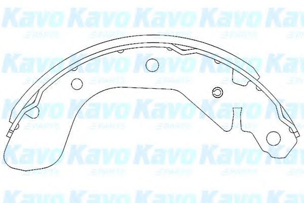 Тормозные колодки KAVO PARTS KBS-1401
