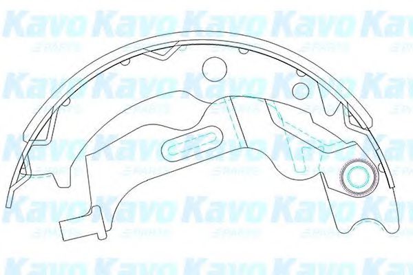 Тормозные колодки KAVO PARTS KBS-1405