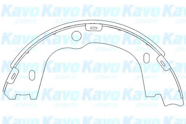 Тормозные колодки KAVO PARTS KBS-3406