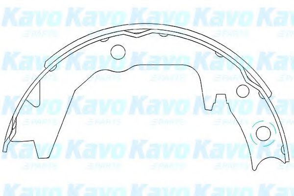 Тормозные колодки KAVO PARTS KBS-6404