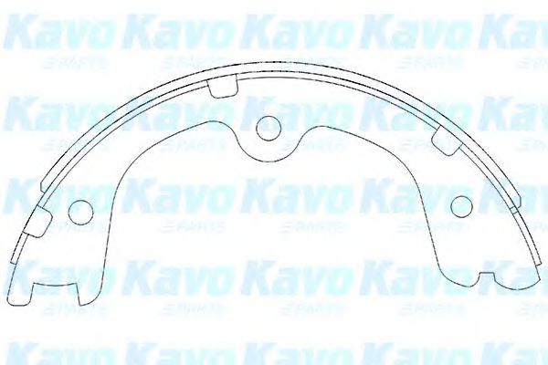 Тормозные колодки KAVO PARTS KBS-7404