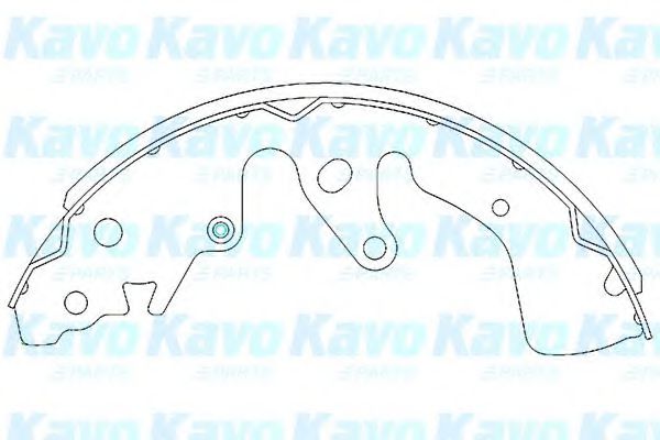 Тормозные колодки KAVO PARTS KBS-8901