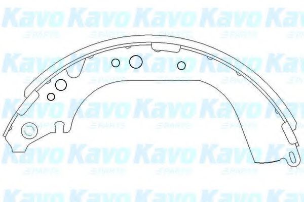 Тормозные колодки KAVO PARTS KBS-9901