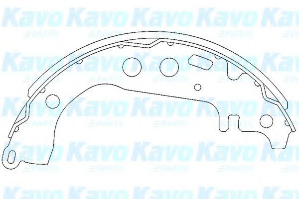 Тормозные колодки KAVO PARTS KBS-9904