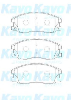 Тормозные колодки KAVO PARTS BP-1012