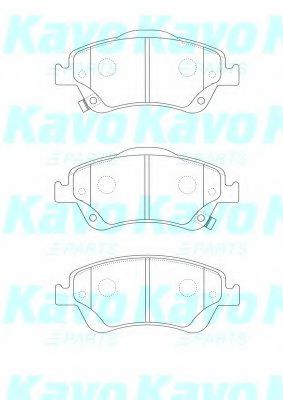 Тормозные колодки KAVO PARTS BP-9127