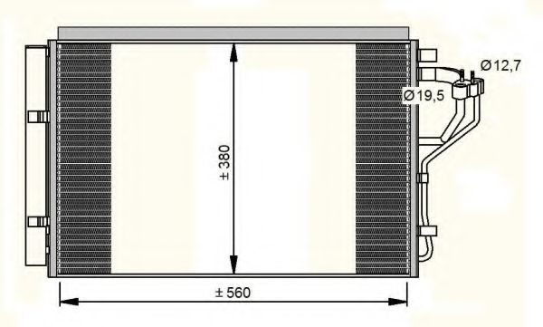 Радиатор кондиционера NRF 35996