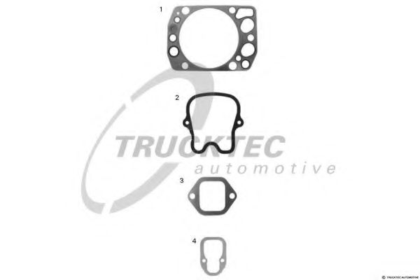 Комплект прокладок головки блока цилиндров (ГБЦ) TRUCKTEC AUTOMOTIVE 01.10.015