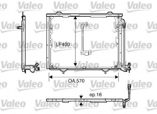 Радиатор кондиционера VALEO 816900