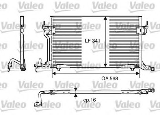 Радиатор кондиционера VALEO 817230