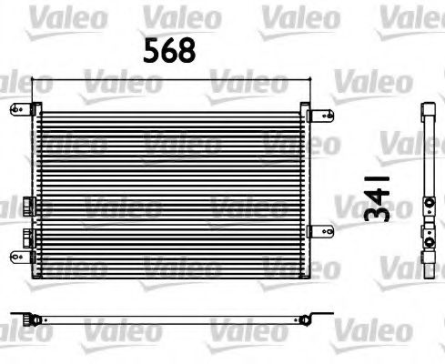 Радиатор кондиционера VALEO 817527