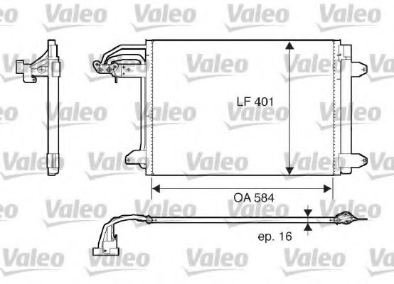 Радиатор кондиционера VALEO 817777