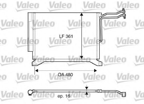 Радиатор кондиционера VALEO 817837