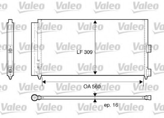 Радиатор кондиционера VALEO 818021