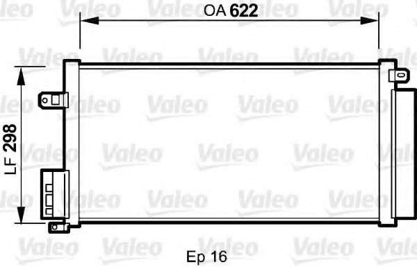 Радіатор кондиціонера VALEO 818192