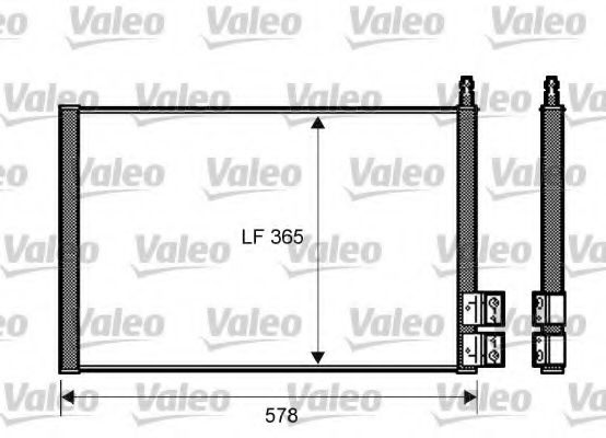 Радіатор кондиціонера VALEO 818195