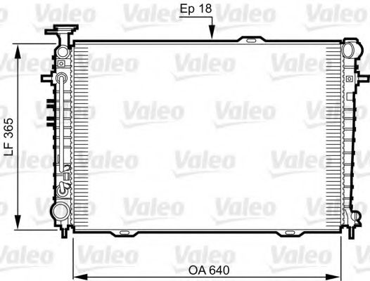 Радиатор, охлаждение двигателя VALEO 735543