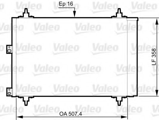Радиатор кондиционера VALEO 814080