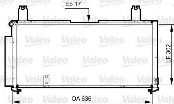 Радиатор кондиционера VALEO 814330