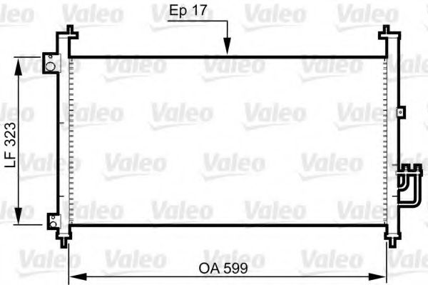 Радиатор кондиционера VALEO 814333