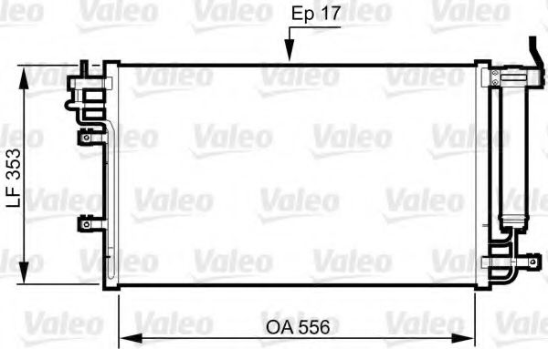 Радиатор кондиционера VALEO 814345