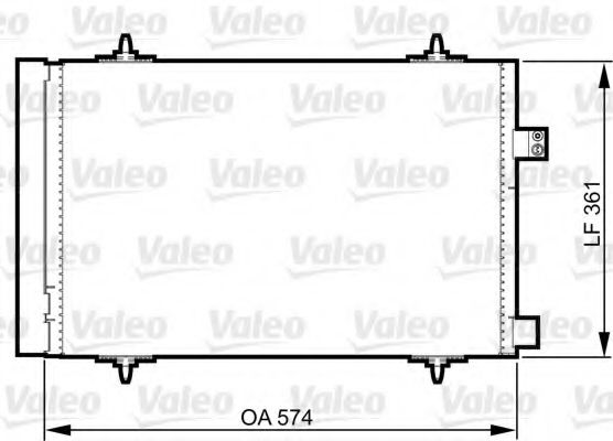 Радіатор кондиціонера VALEO 814363