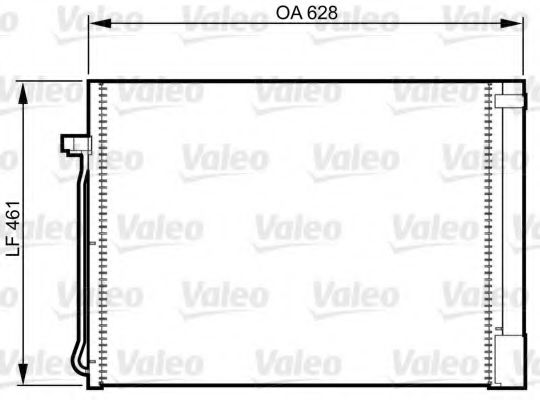 Радиатор кондиционера VALEO 814367