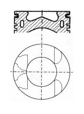 Поршень NURAL 87-422407-00