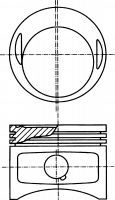 Поршень NURAL 87-179707-10