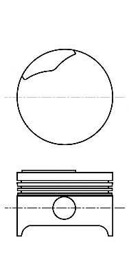 Поршень NÜRAL 87-104207-10