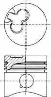 Поршень NURAL 87-133107-00