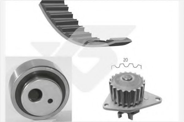 Помпа + комплект ГРМ HUTCHINSON KH 13WP05