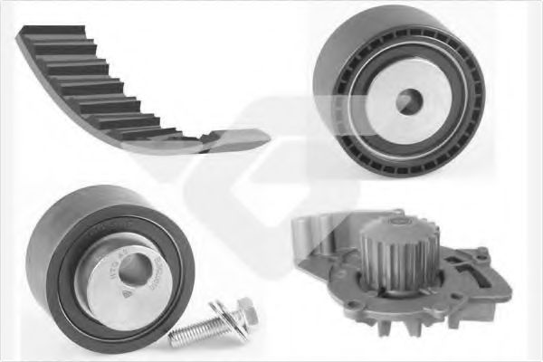 Помпа + комплект ГРМ HUTCHINSON KH 197WP60