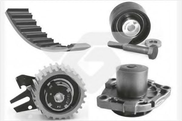 Помпа + комплект ГРМ HUTCHINSON KH 411WP72