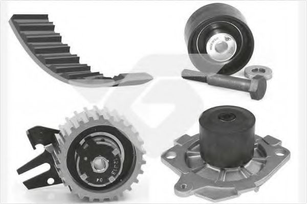 Помпа + комплект ГРМ HUTCHINSON KH 446WP54