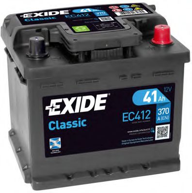 Стартерная аккумуляторная батарея EXIDE EC412